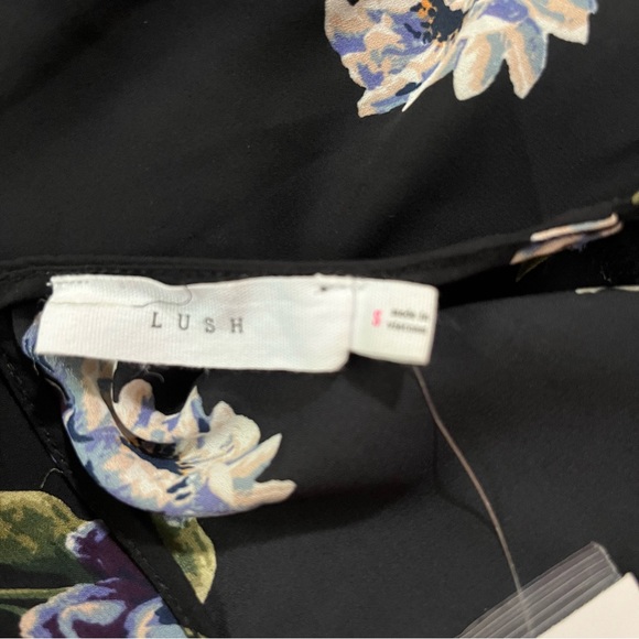 Lush Black Floral Dress Size Small NWT - Picture 11 of 11